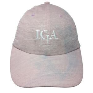 IGA Idaho Strapback Mesh Back Trucker Hat Pink Small Outdoor Imperial